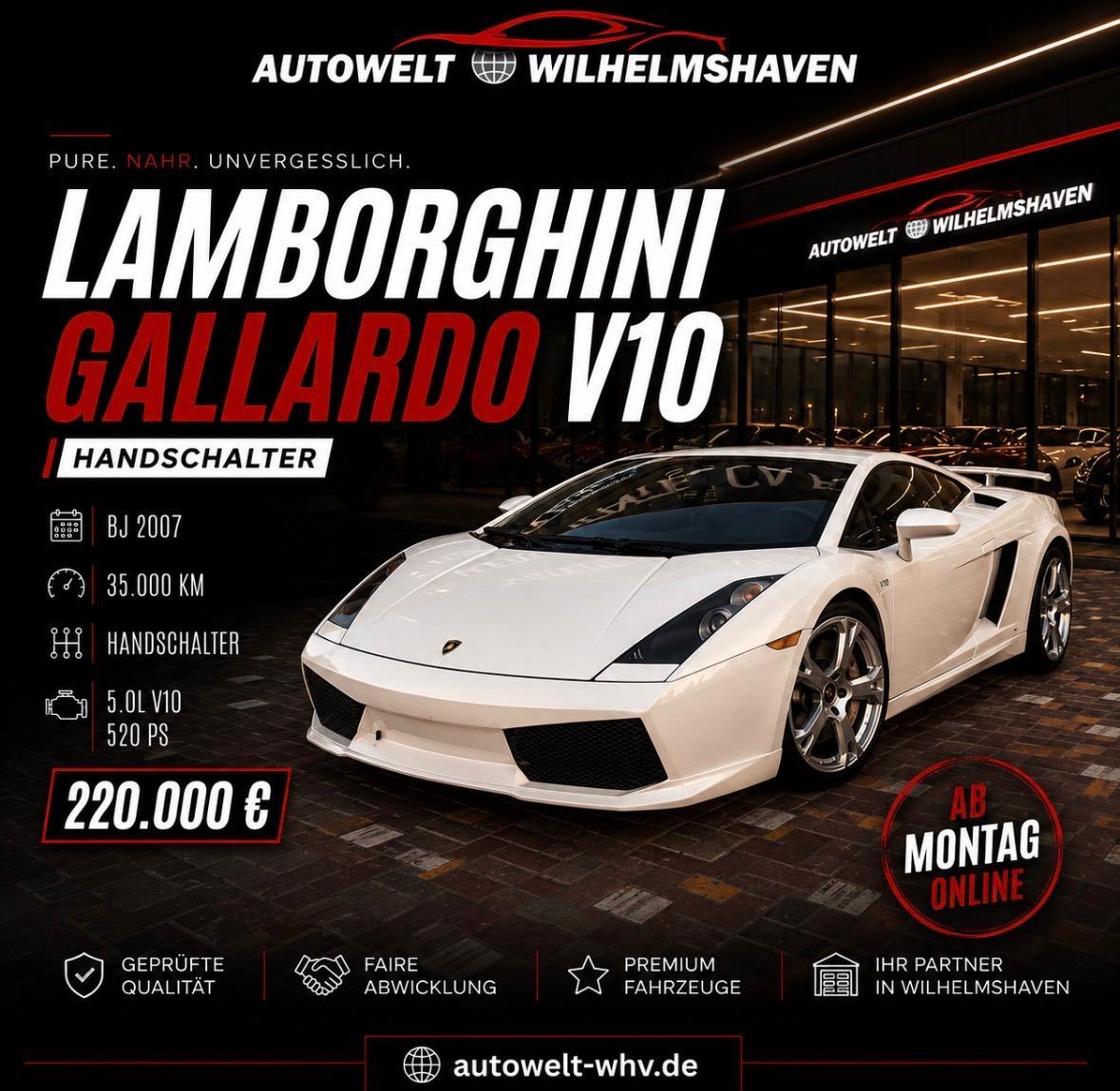 Lamborghini Gallardo 5.0 V10 *Schalter*S-Heft*Carbon*35TKM*